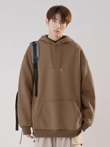 Wiaofellas Vintage Spring Autumn Men Hoodies Sweatshirt Streetwear Hip Hop Jackets Long Sleeve Casual Korean Fashion Tops High Quality